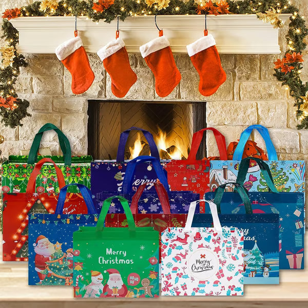 🔥🎄 Christmas Gift Bags Large Reusable Tote Bags⚡Free shipping for a limited time!