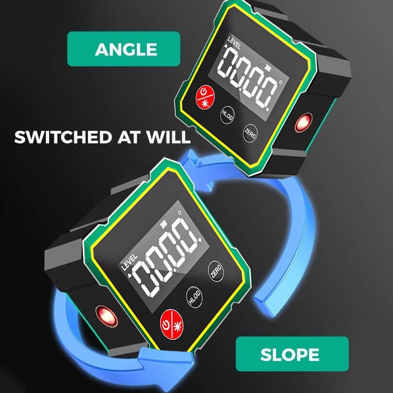 Digital inclinometer — — With laser and magnetic suction
