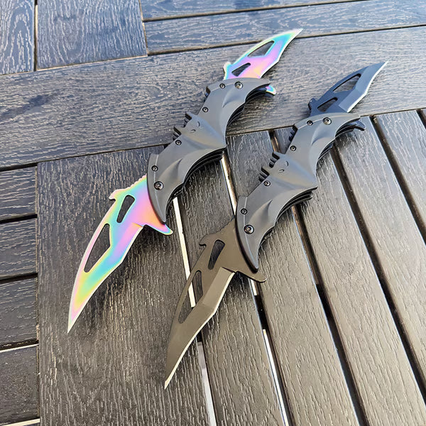 🦇🔪Dark Bat Knight Double Blade Folding Pocket(🔥Buy 2 Get 1 Free🔥)