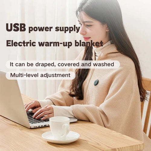🎅 Winter Gifts 🔥 Portable Heated Shawl