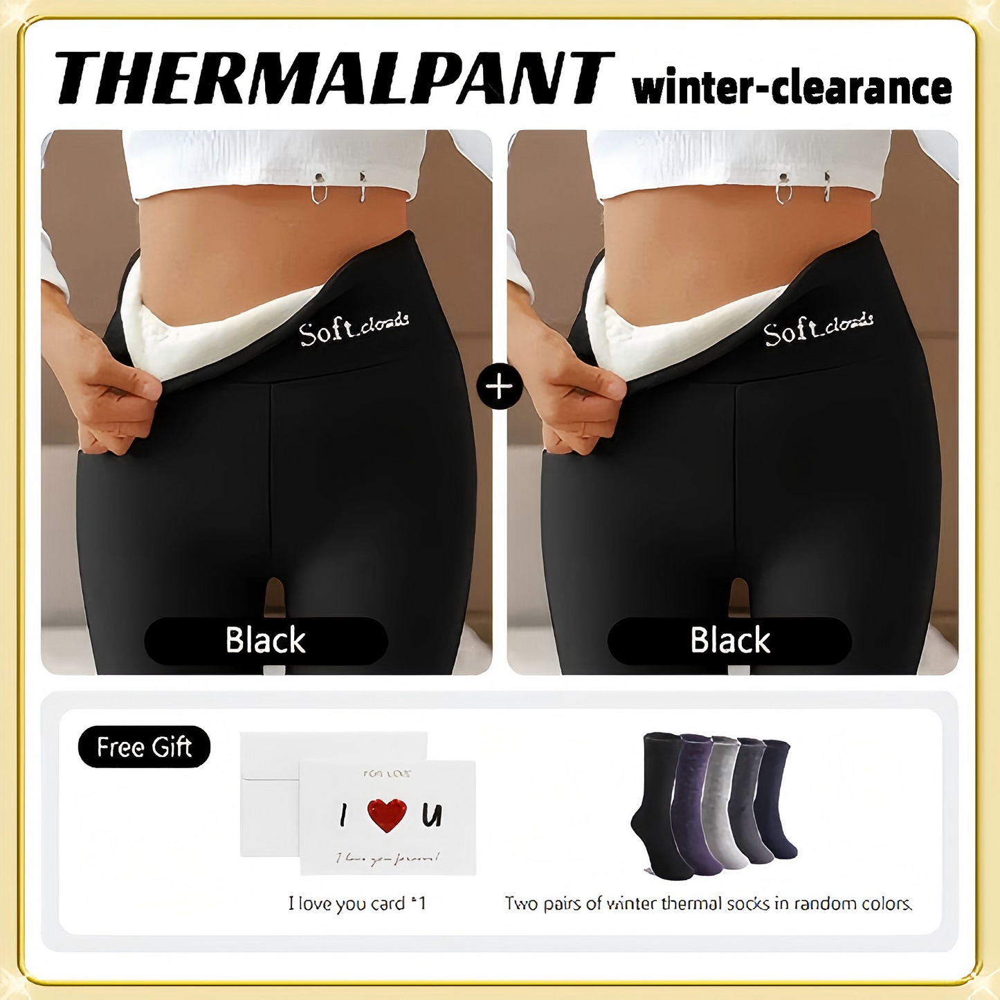 🔥 Cloudy Fleece Lined Leggings