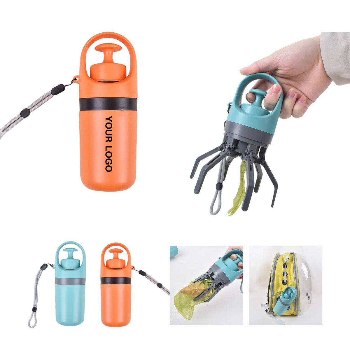 🦮Dog Walking Helper-Dog Waste Bag Dispenser with Poop Scooper Tool