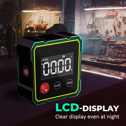 Digital inclinometer — — With laser and magnetic suction