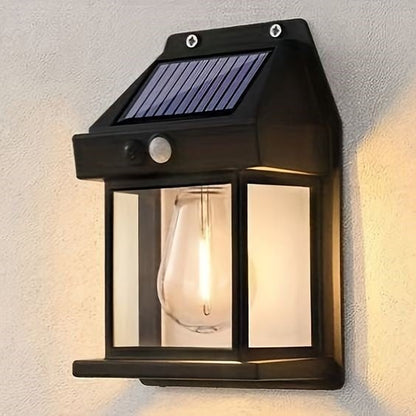 🌍Eco-friendly solar LED waterproof wall light with sensor