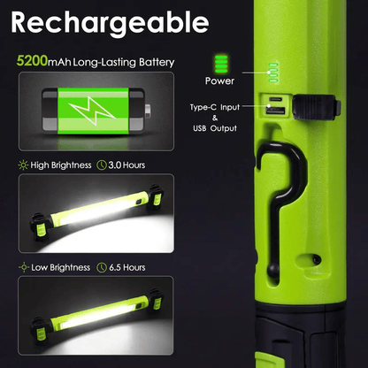 🌟🔦3000 Lumens Rechargeable Work Light — Bright, Tough & Built for Every Job💡