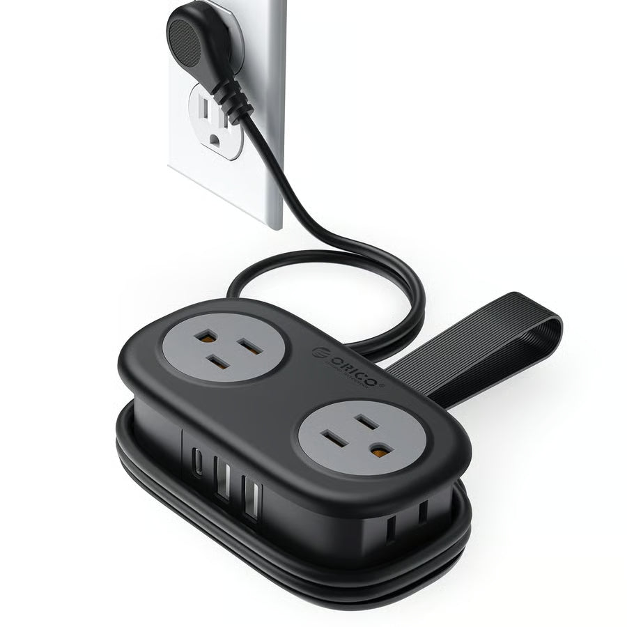 ✨Portable Power Strip – 🎁4 AC Outlets for Travel