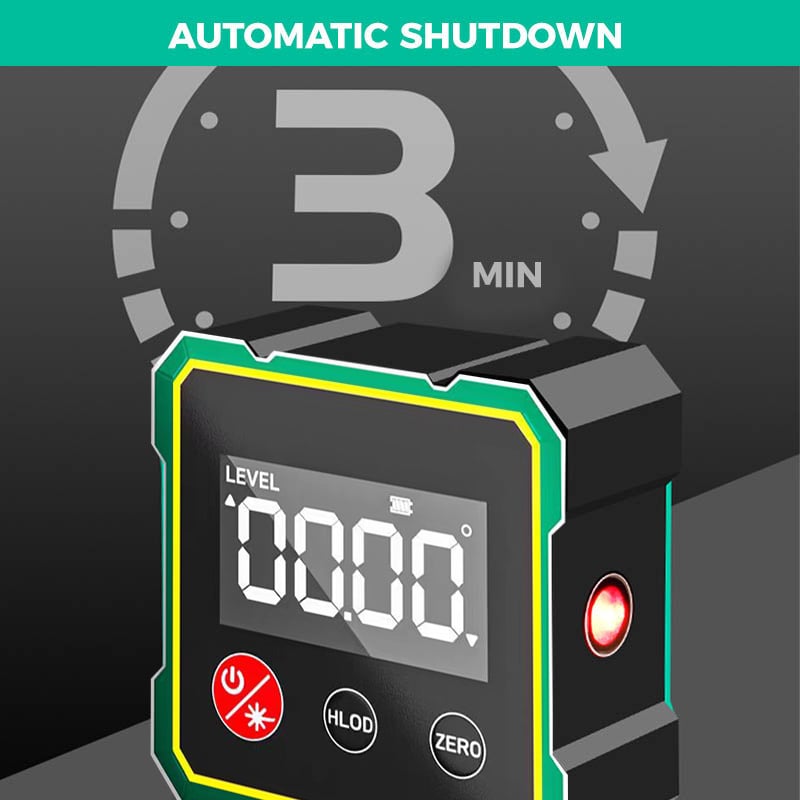 Digital inclinometer — — With laser and magnetic suction
