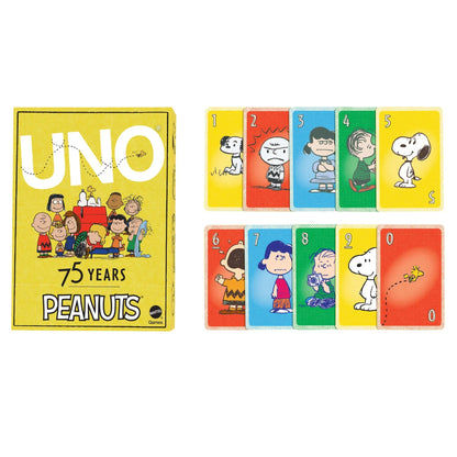 UNO Peanuts Peanuts Card Deck 75th Anniversary  Edition