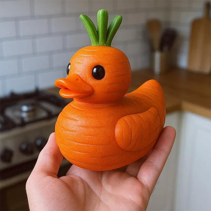 🦆Whimsical Vegetable Duck Figurines 🥕
