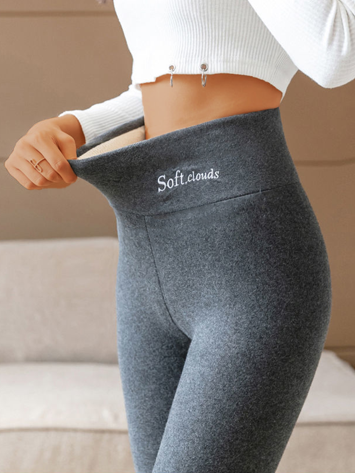 🔥 Cloudy Fleece Lined Leggings