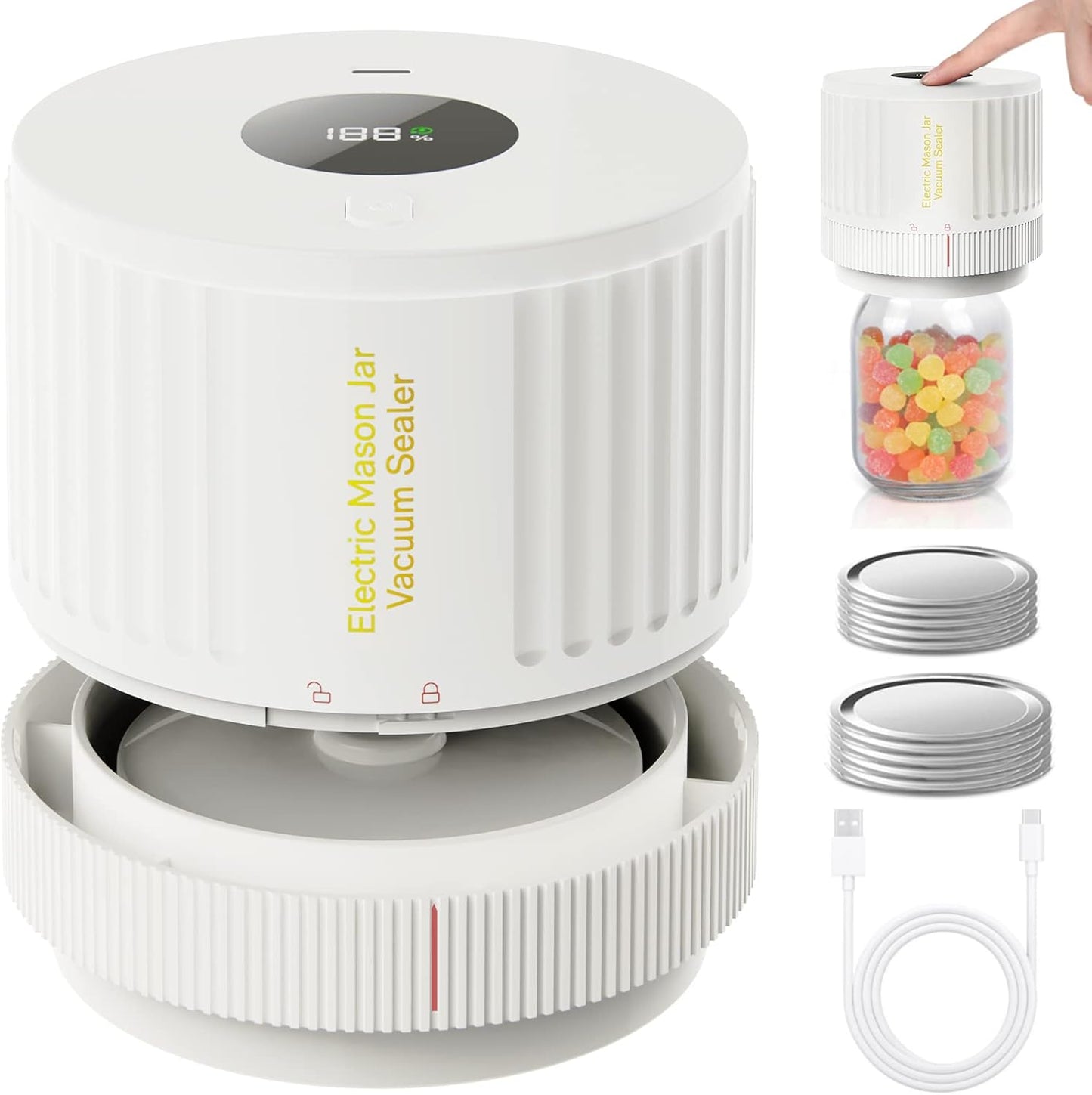 💥LAST DAY SALE 49% OFF💥-Electric Mason Jar Vacuum Sealer