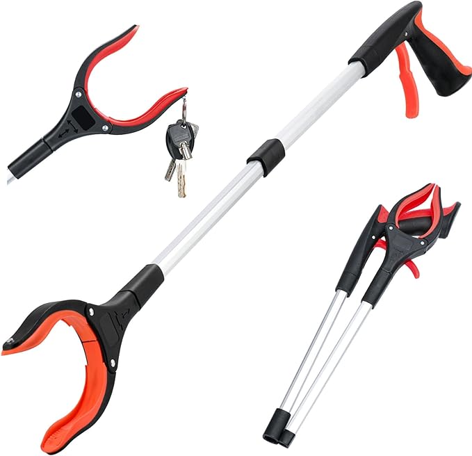 2025 Newly Upgraded Foldable Grabber with 360° Rotating Clip