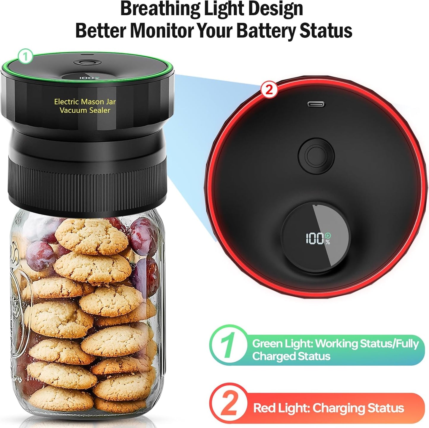 💥LAST DAY SALE 49% OFF💥-Electric Mason Jar Vacuum Sealer