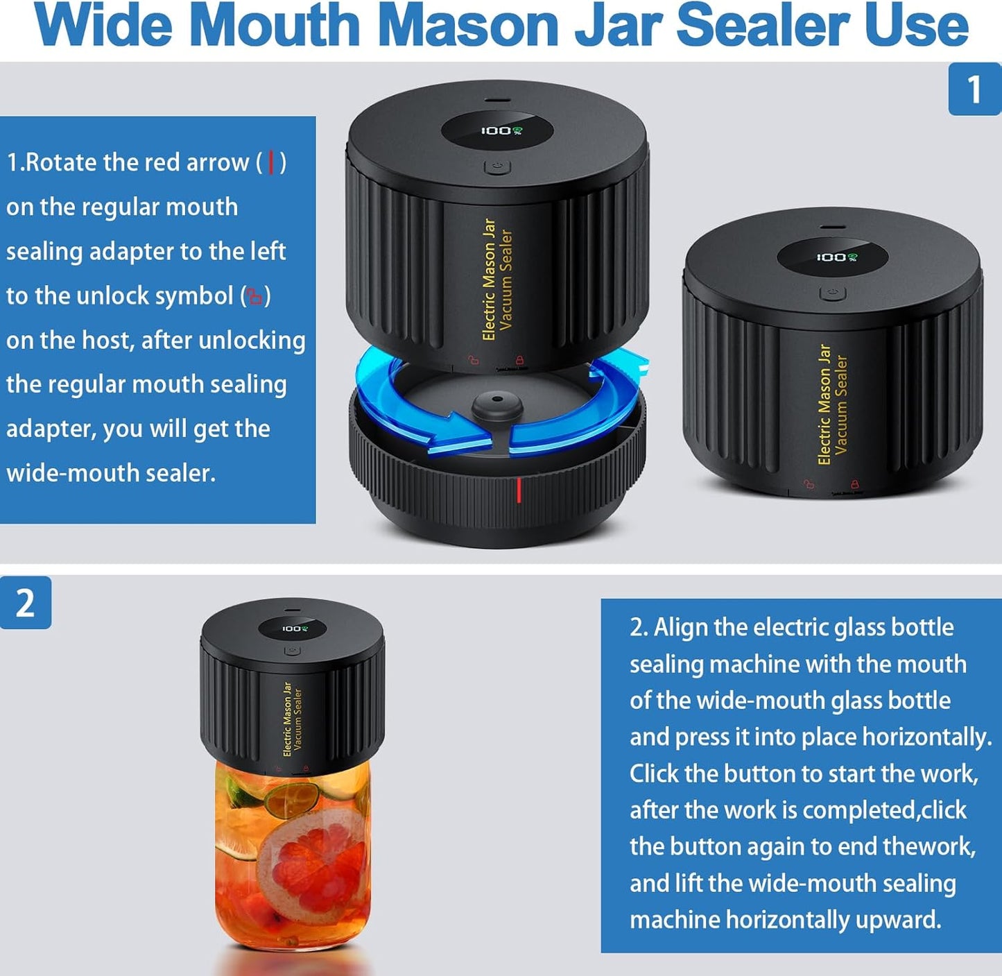 💥LAST DAY SALE 49% OFF💥-Electric Mason Jar Vacuum Sealer