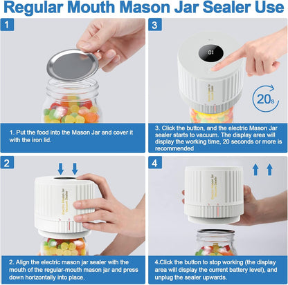 💥LAST DAY SALE 49% OFF💥-Electric Mason Jar Vacuum Sealer