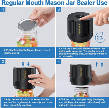 💥LAST DAY SALE 49% OFF💥-Electric Mason Jar Vacuum Sealer