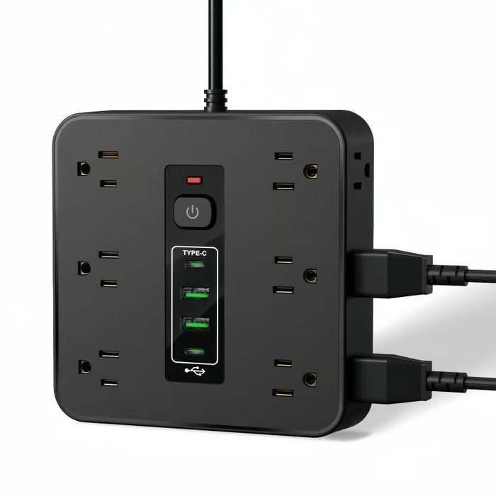 16-in-1 Power Strip with Switch & Surge Protection!