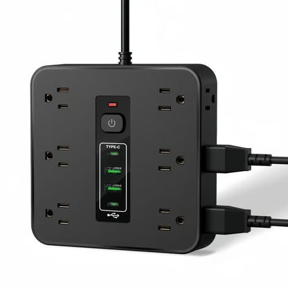 16-in-1 Power Strip with Switch & Surge Protection!