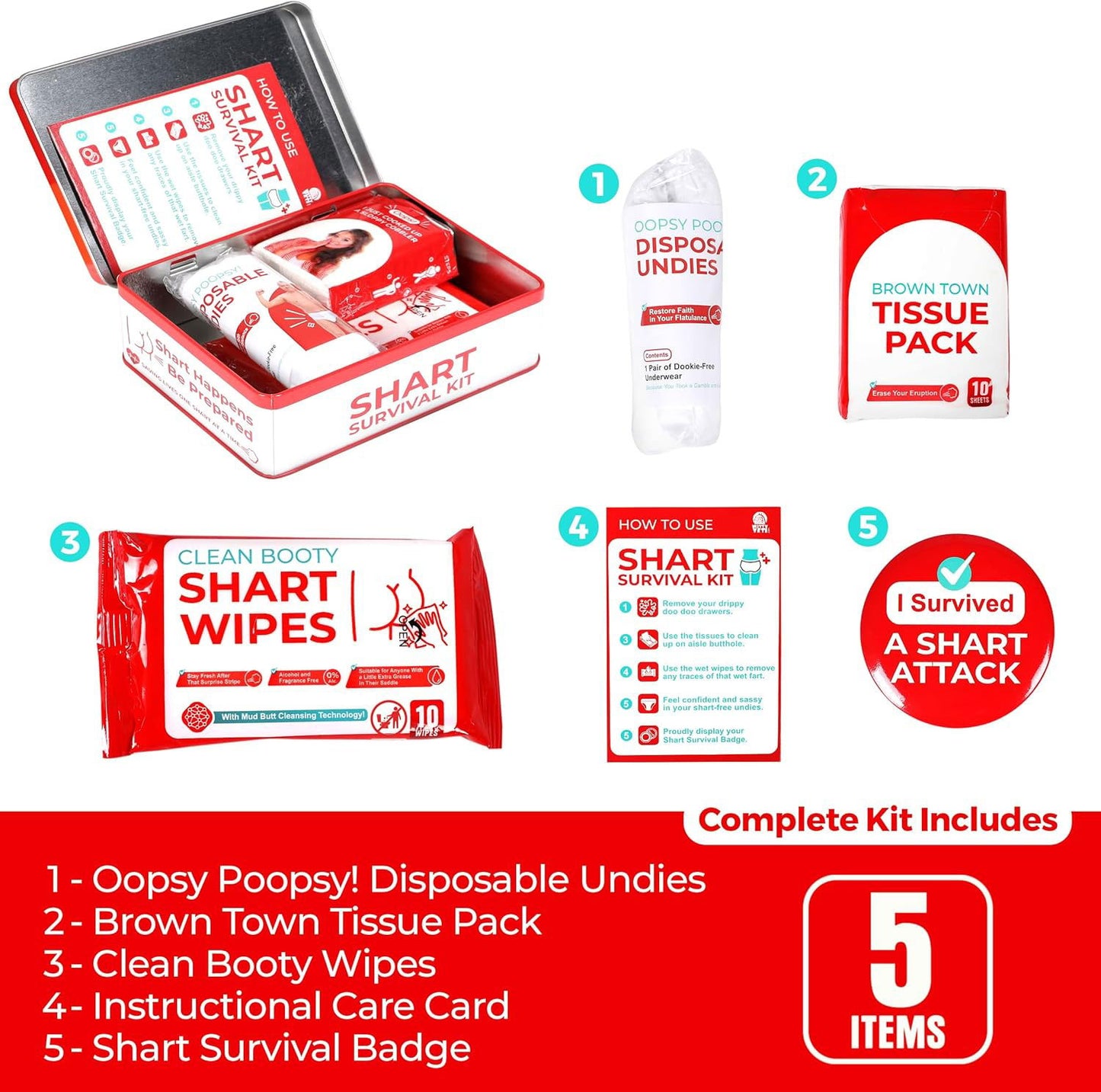 🔥🔥2025 HOT SALE🔥Funny Shart Survival Kit by Witty Yeti