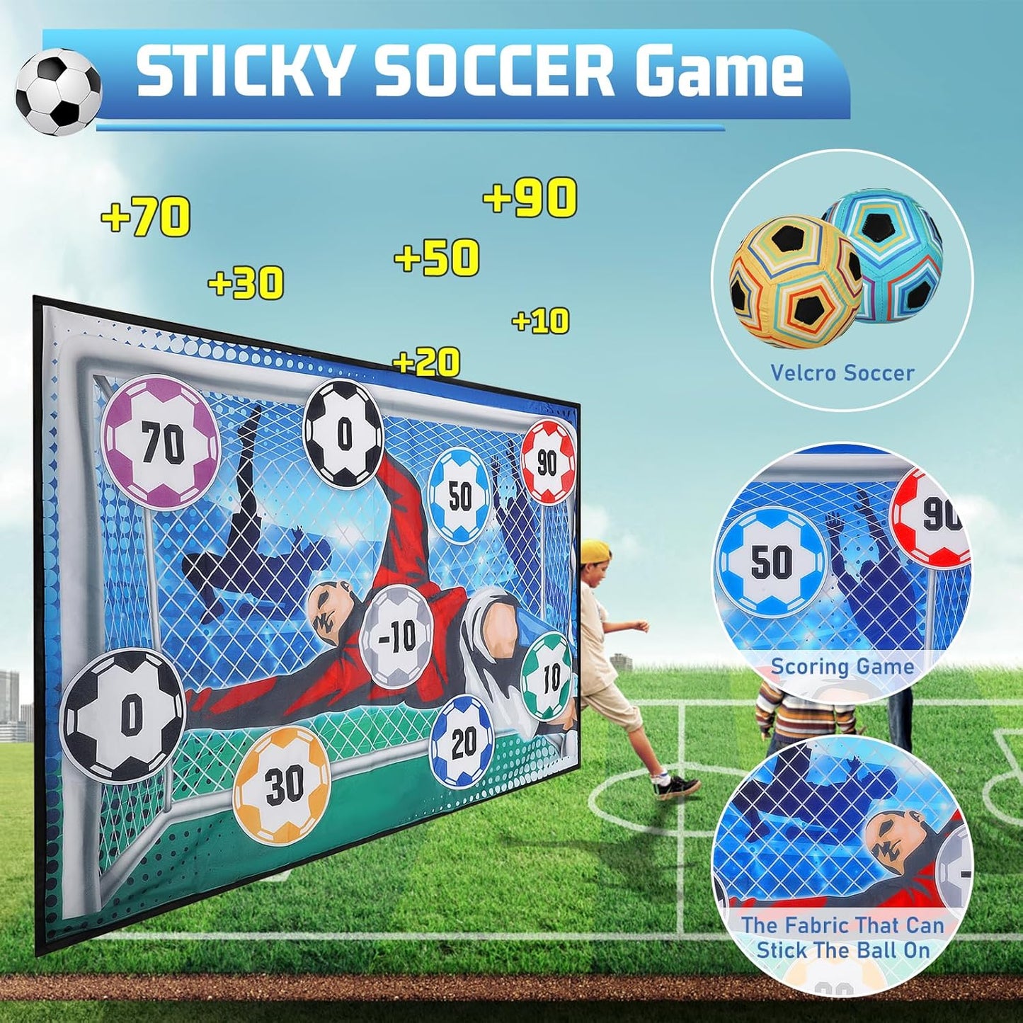 ⚽Toy Soccer Ball Game Set for Boys and Girls