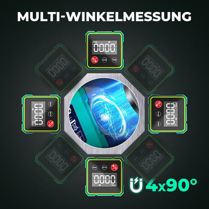 Digital inclinometer — — With laser and magnetic suction