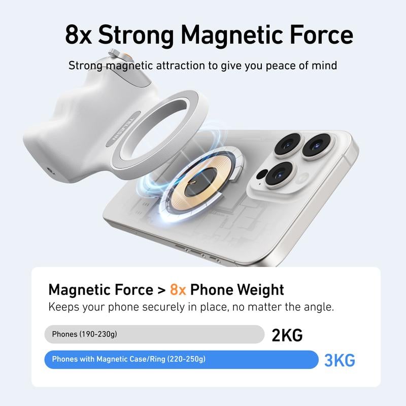 🎁Last Day Promotion 49% OFF🔥Magnetic Phone Camera Grip with Wireless Shutter – DSLR-Style Handle for iPhone & Android,