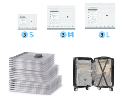 🔥 X7 Cordless Travel Vacuum Bag Set