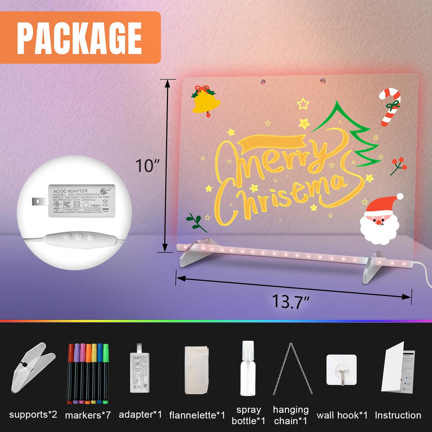 🎨Signsxcel LED Illuminated Acrylic Drawing Board – For Kids, Parents &amp; Teachers