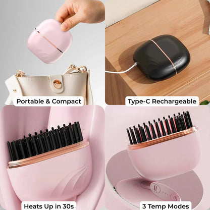 🏆Christmas Pre-sale-50% OFF🎅Mini Cordless Hair Straightener Comb