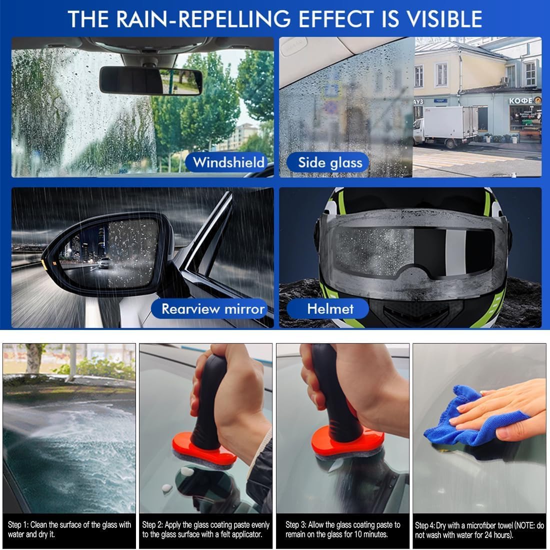 🔥 New upgrade Glass cleaning board-Automotive Oil Film Cleaning Brush