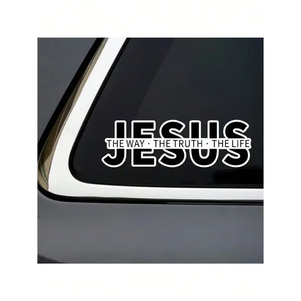 💥Jesus-The Way The Truth The Life Christian Vinyl Decal Car Sticker