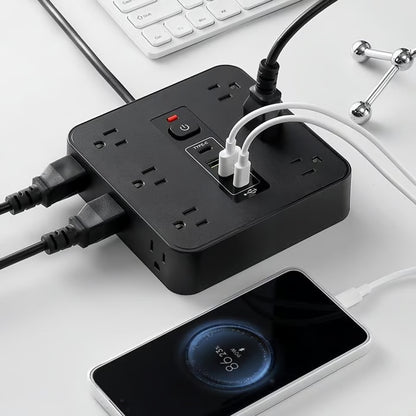 16-in-1 Power Strip with Switch & Surge Protection!