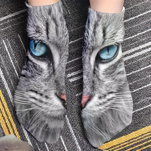 🐾Realistic Cat Face Socks🐱