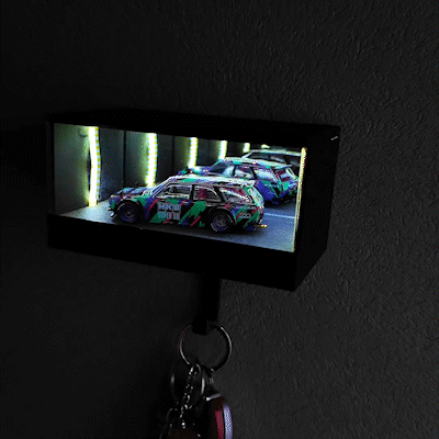 🔥LAST DAY ONLY 49% OFF🔥- Infinity Garage Key Holder, Illuminated Design, Rechargeable