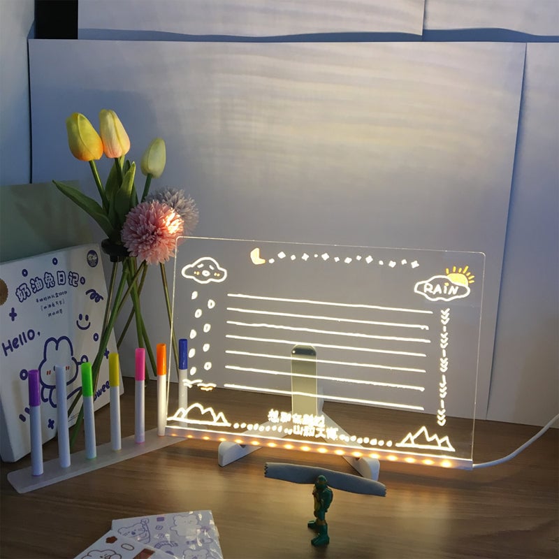 🖌Fashion Hot Sale 49% OFF -  LED Note Board with Colored Pens