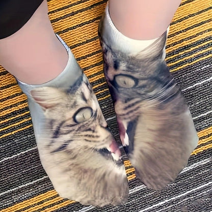 🐾Realistic Cat Face Socks🐱