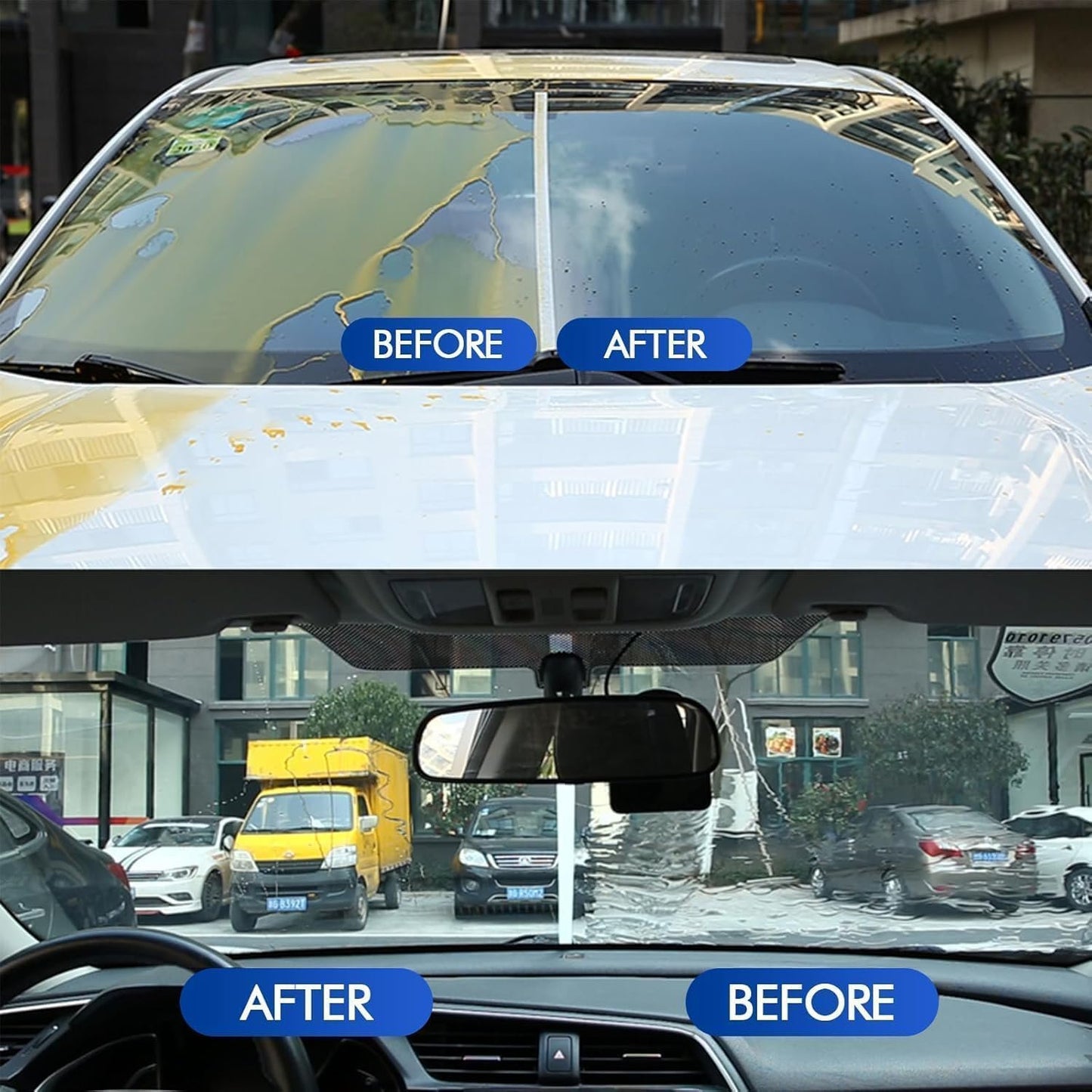 🔥 New upgrade Glass cleaning board-Automotive Oil Film Cleaning Brush