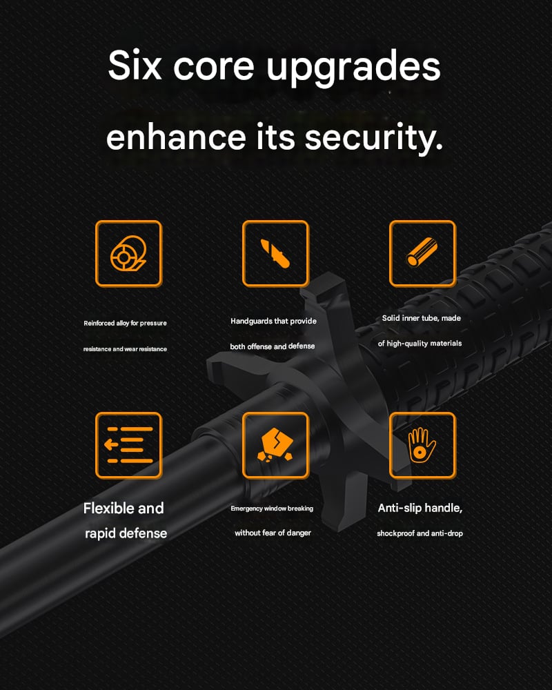 Camping Hiking Walking Stick Climbing Stick Legal Self-Defense Telescopic Swing Stick