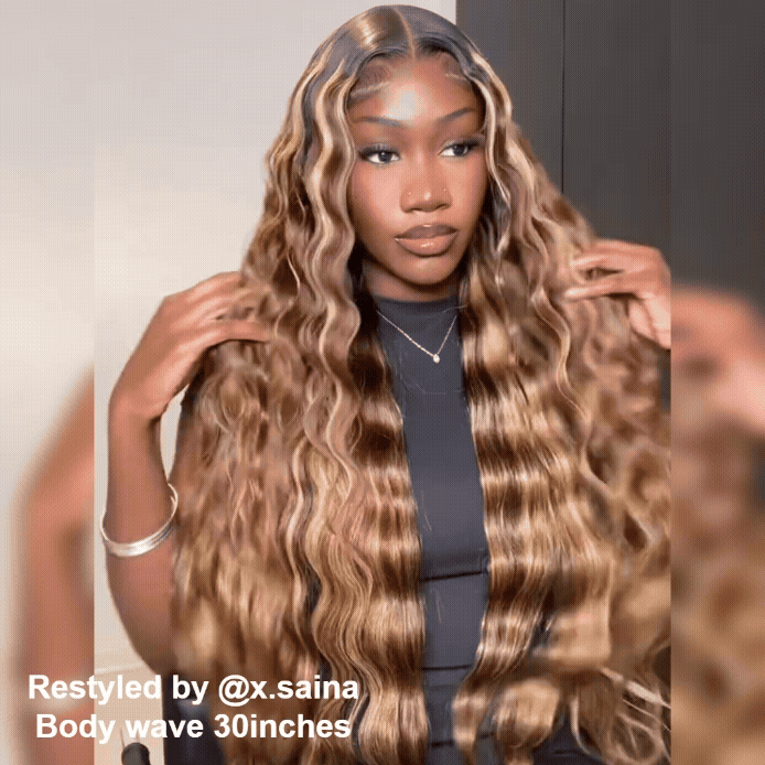 Special Offer | 13×6 Full Lace Black Roots with 4/27 Highlight Wig Human Hair Wig